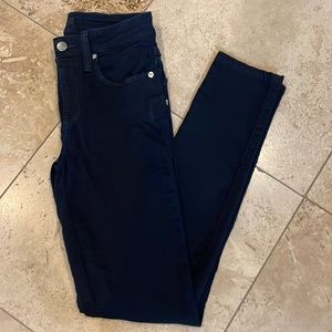 Genetic Denim Slim High Rise Skinny Black Jeans size 25